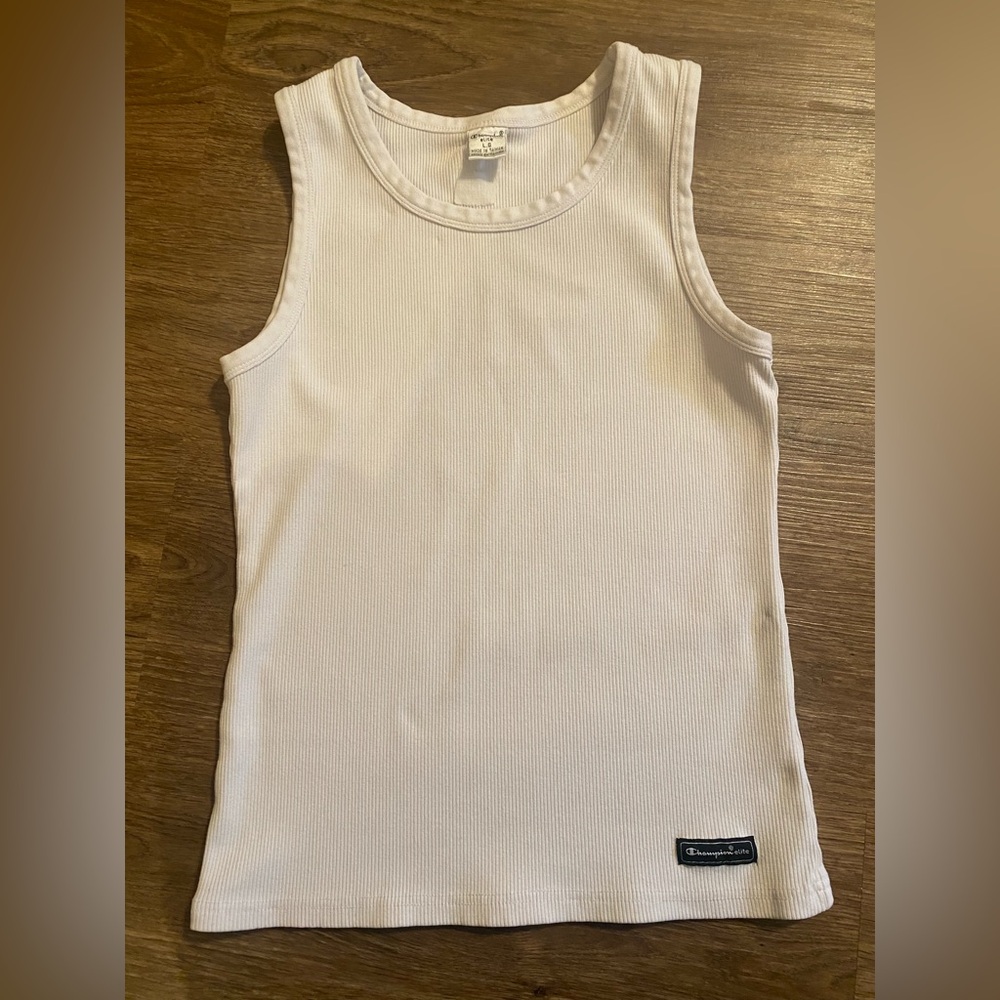 Vintage Champion White Tank Top